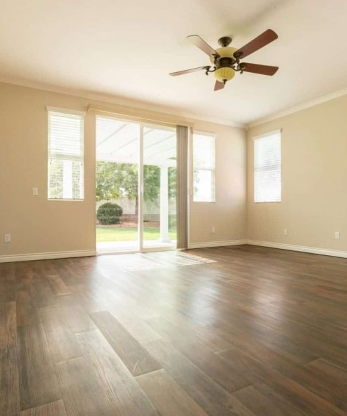 Room Of House with Finished Wood Floors.