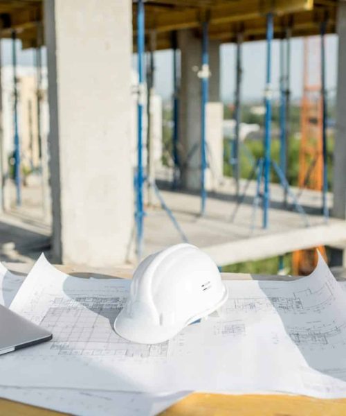 Workspace at the construction site